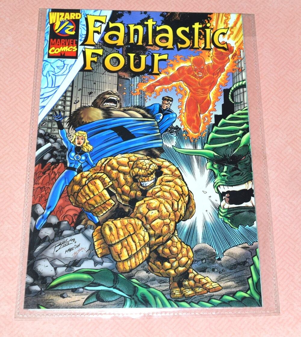 Fantastic Four 1/2 Wizard Marvel Comics with COA 1998